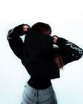 Scripture Cropped Hoodie (BLACK)